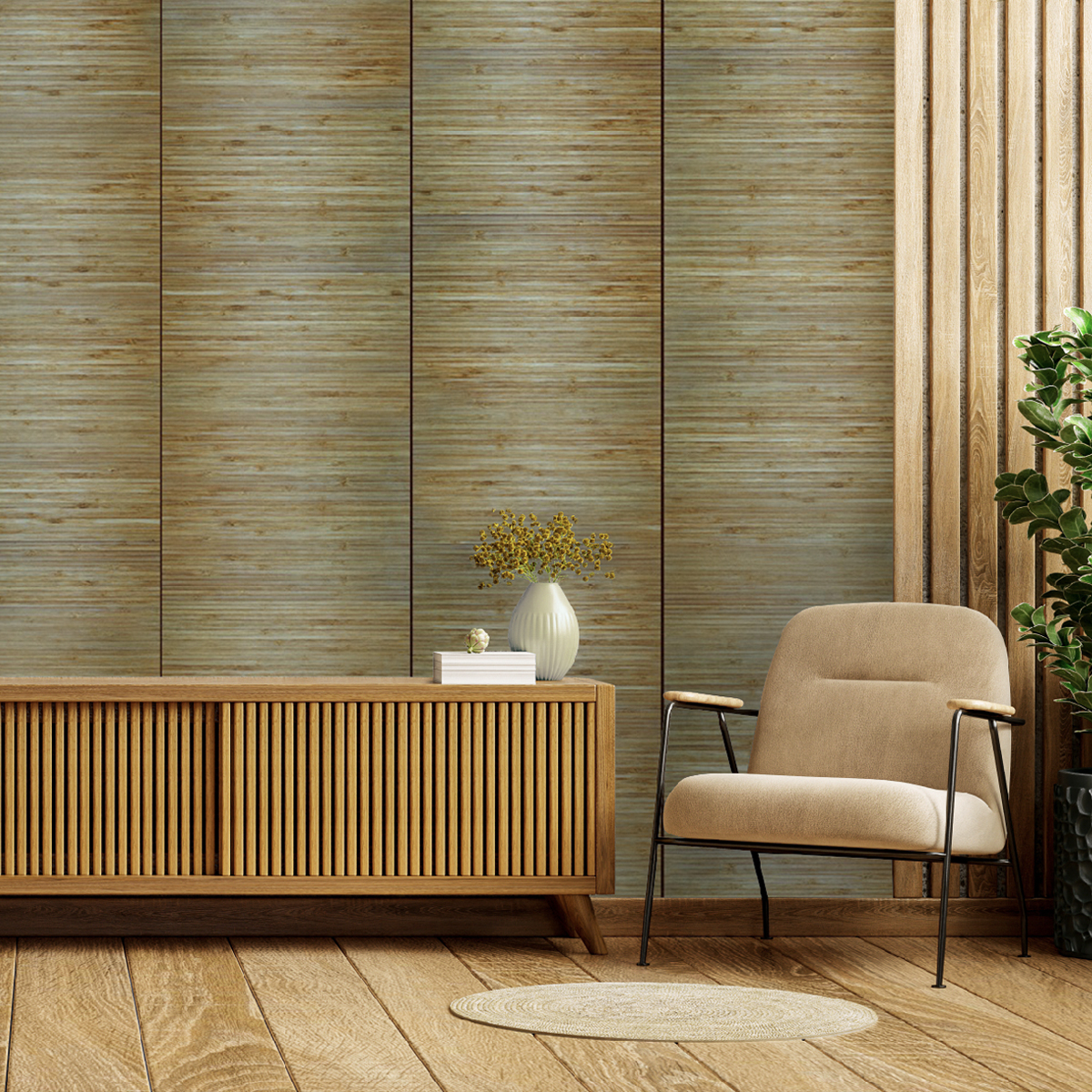 Tapet kiöku (wood oak), dream prints 